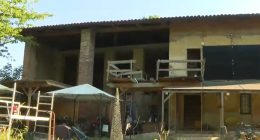 House where two children lived in Lauriano, Italy.