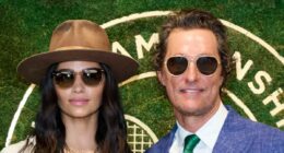 Matthew McConaughey joins his wife Camila Alves at Wimbledon