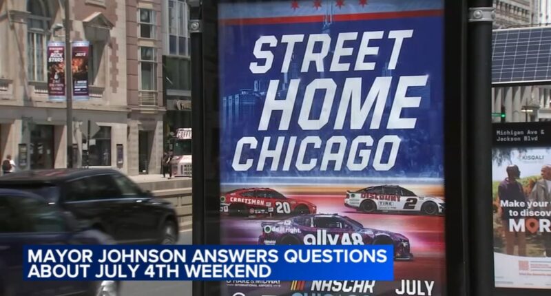 Mayor Brandon Johnson discusses 4th of July violence, future of NASCAR Chicago