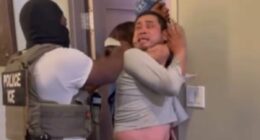 Moment migrant is dragged out of California medical clinic by ICE