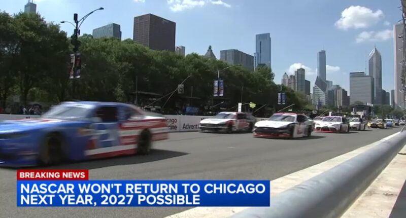 NASCAR Chicago Street Race will not return to Grant Park in 2026, could come back in 2027; initial 3-year contract ended