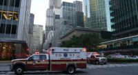 NFL employees urged to 'hide' in building after shooter with assault rifle opens fire at league HQ in New York