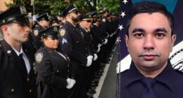 NYPD officers line streets to honor colleague killed in Park Ave shooting