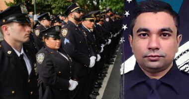 NYPD officers line streets to honor colleague killed in Park Ave shooting