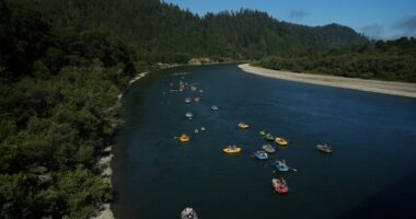 Native American teens kayak major US river to celebrate removal of dams and return of salmon