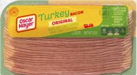 This image provided by the USDA on Wednesday, July 2, 2025, shows the packaging of recalled Oscar Mayer turkey bacon. (USDA via AP)