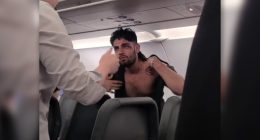 New Jersey man taken away in handcuffs after brawl on Frontier flight to Florida