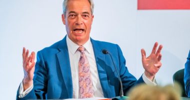 Alamy Live News. 3BKW7JH London, UK. 23 Jun 2025. Nigel Farage MP (pictured responding to questions in various states of emotion) and Zia Yusuf lead a Reform party press conference in Westminster. Reform UK floats the policy idea of the Britannia Card an offer to the ?internationally mobile wealth creators'. They will get the card for a one off ¿250,000 landing fee, which allows UK taxation only on a remittance basis and no tax on international wealth, incomes or gains, also no inheritance tax. They ?will also get a Britannia Residence Permit' - a 10 year renewable multi-entry residence permit. Credit: Guy Bell/Alamy This is an Alamy Live News image and may not be part of your current Alamy deal . If you are unsure, please contact our sales team to check.