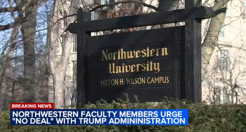 Northwestern funding freeze: Northwestern University faculty members urge 'no deal' with Donald Trump administration