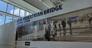 Orlando International Airport’s ‘coming soon’ pedestrian bridge delayed again, contractor payment dispute continues