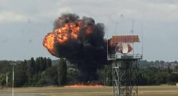 Plane 'crashes moment after takeoff' at Southend Airport