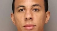 Mugshot of Taj Taylor, 27, arrested for claiming his laptop was a bomb.