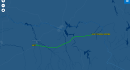 Missing light plane Snowy Mountains map