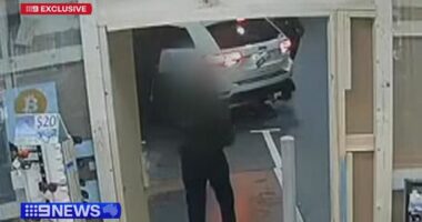 9News can reveal the white Jeep Cherokee was driven to several service stations in Melbourne's south-east on Saturday, where a group of masked thieves allegedly carried out armed robberies.