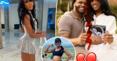 Pregnant fitness influencer accuses boyfriend of cheating with over 20 woman