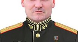 Portrait of Maj-Gen Mikhail Gudkov in military uniform.