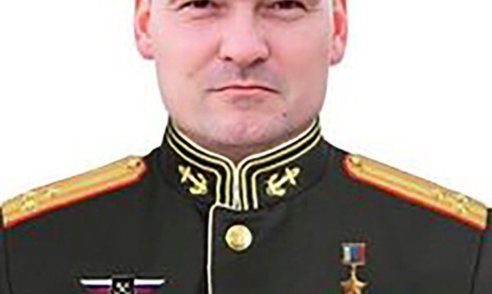 Portrait of Maj-Gen Mikhail Gudkov in military uniform.