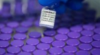 Vials of the Pfizer/BioNTech Comirnaty vaccine.