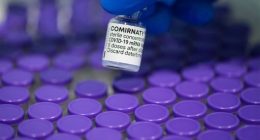 Vials of the Pfizer/BioNTech Comirnaty vaccine.
