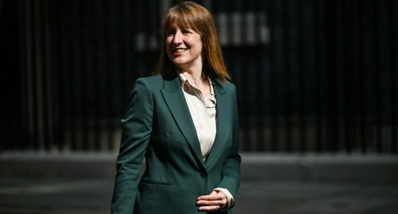 Rachel Reeves, British Chancellor of the Exchequer, walking in London.