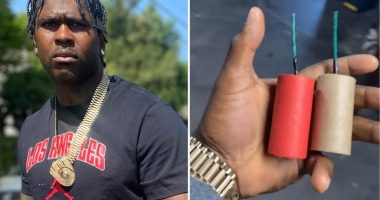 Rapper 4xtra loses '2 fingers' in gruesome fireworks mishap after joking about 'blowing' somebody up