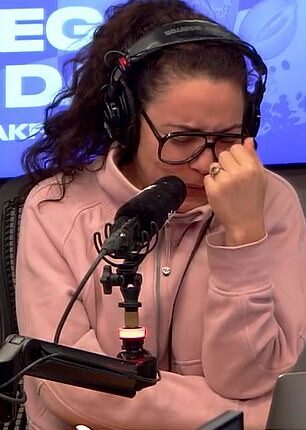 Rebecca revealed her 16-year secret on The Edge Breakfast - leaving radio hosts Ash London, Clinton Randell and Dan Webby shocked