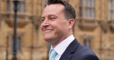 James McMurdock, Reform UK MP, at the House of Commons.