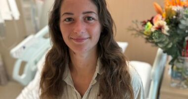 German backpacker Carolina Wilga in hospital.