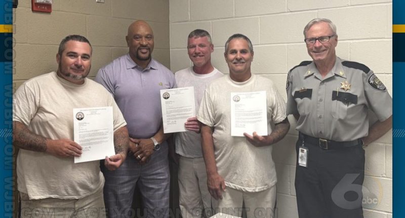 Richmond Co. Sheriff praises inmates for "doing the right thing"