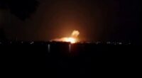 Explosion in Russia's Kursk border region.