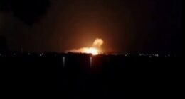 Explosion in Russia's Kursk border region.