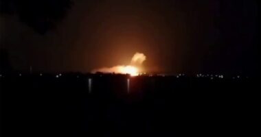 Explosion in Russia's Kursk border region.
