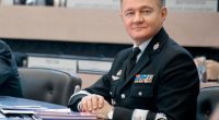 Portrait of Russian transport minister Roman Starovoit.
