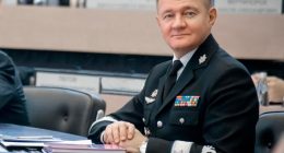 Portrait of Russian transport minister Roman Starovoit.
