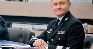 Portrait of Russian transport minister Roman Starovoit.