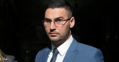Salim Mehajer, outside Downing Centre Local Court, during a break in his sentencing hearing in Sydney. 22nd June 2018 Photo: Janie Barrett