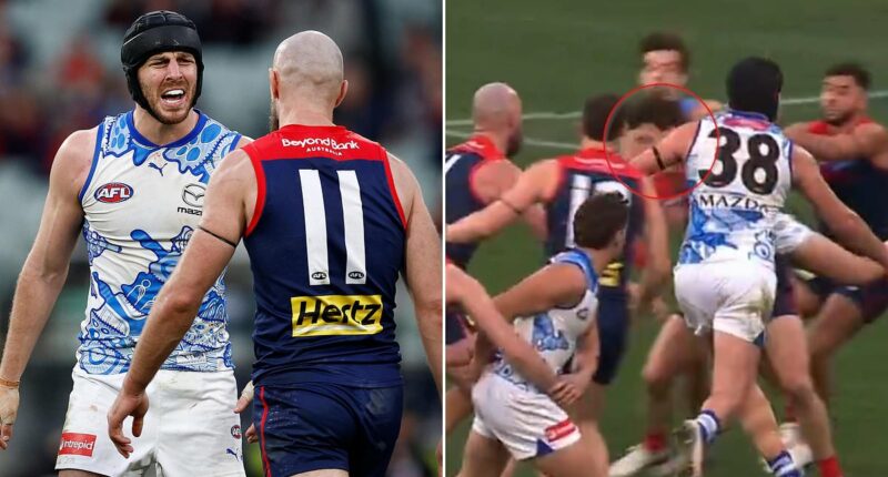 Scary moment Demons star is knocked out cold by opponent's shocking move