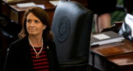 Angela Paxton at her husband's impeachment trial.