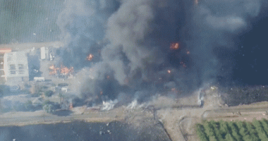 Seven missing after powerful explosion at California fireworks facility as evacuation orders remain in place