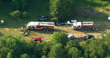 Small plane goes down at New Jersey airport in 'mass casualty' emergency