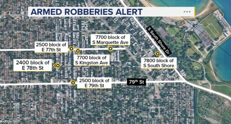 South Chicago crime: Chicago Police Department issues warning about armed robbery incidents in South Side neighborhood
