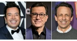 Stephen Colbert gets solidarity from fellow late-night hosts after cancellation news