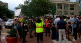 Student-led protest demonstrations unfold amid Turning Point USA Student Action Summit