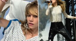 Suki Waterhouse hospitalized for hernia from wearing tight pants
