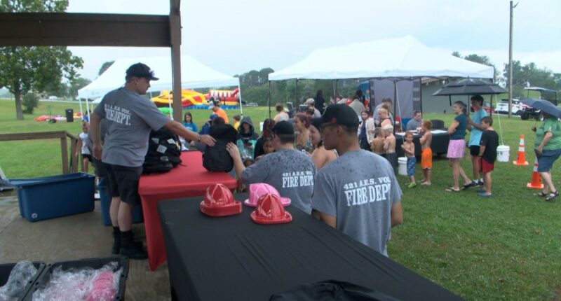 Supplies & fun at 421 Area Emergency Services VFD's Back to School Bash