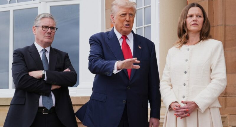 The Latest: Trump to discuss trade with British Prime Minister Keir Starmer in Scotland