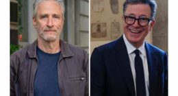 The Paramount comics, Colbert and Stewart, are sharp critics of the '60 Minutes' deal