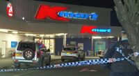 The brawl allegedly broke out between a group of men at 5pm yesterday inside the Kmart in Mount Druitt Westfieldsï»¿.