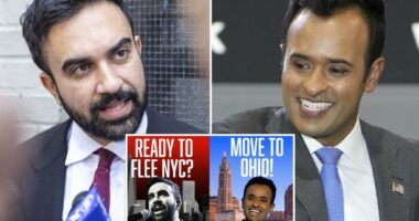 Times Square ad takes aim at 'radical socialist' Mamdani, urges NYers to flee to Ohio