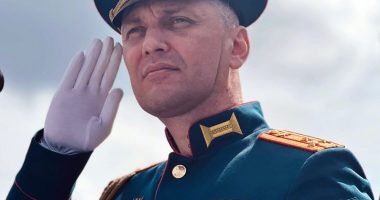 Portrait of Colonel Ruslan Goryachkin.